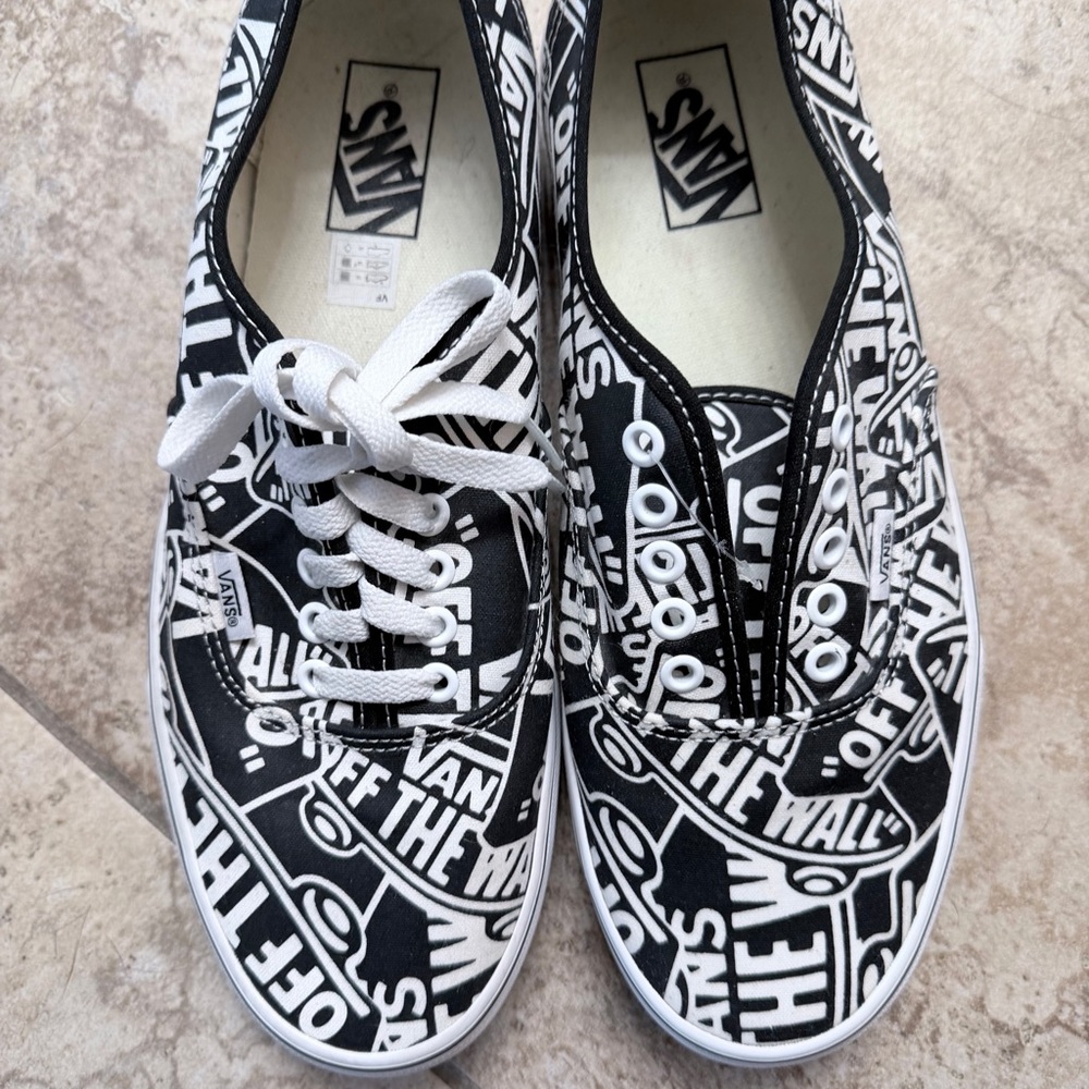 Vans Monochrome Graphic Slip-Ons